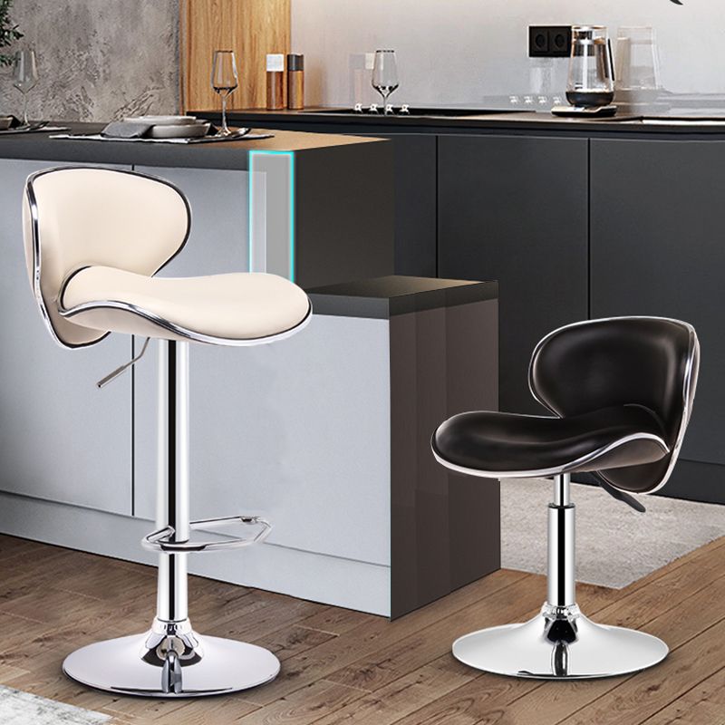 Indoor Nordic Bar Stool Adjustable Height Swivel Armless Stool