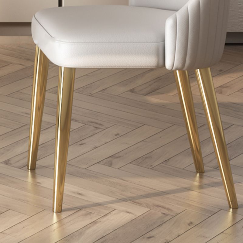 Modern Style 1/2/5/7 Pieces Dining Chairs Set Stone Rectangle Furniture in White