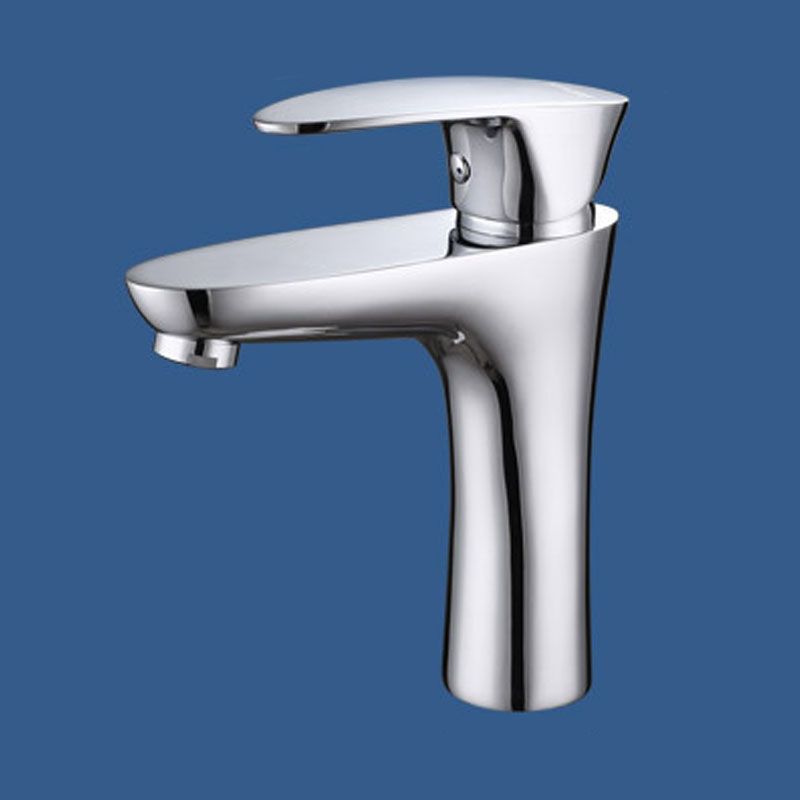 Single Handle Basin Lavatory Faucet Low Arc Brass Bathroom Faucet