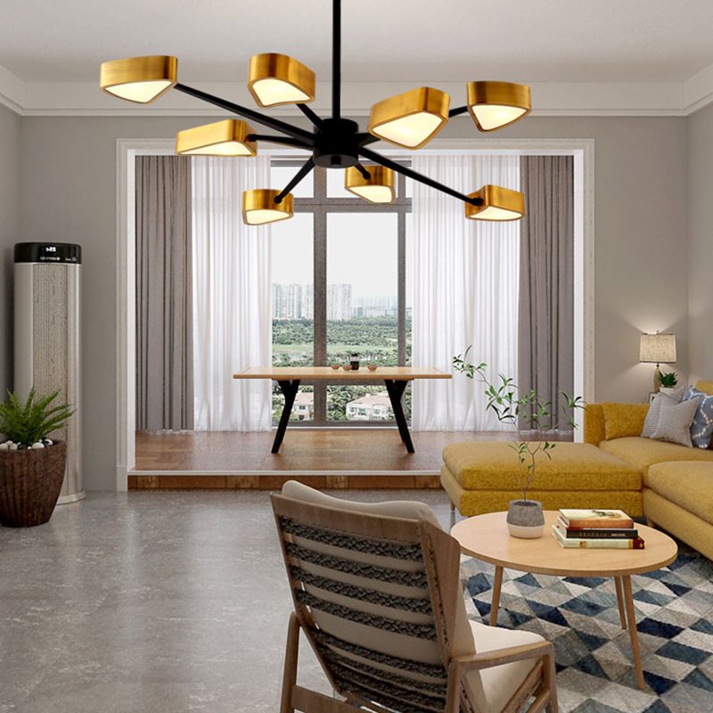 Lampadella in metallo lampadario della sala da pranzo postmoderno