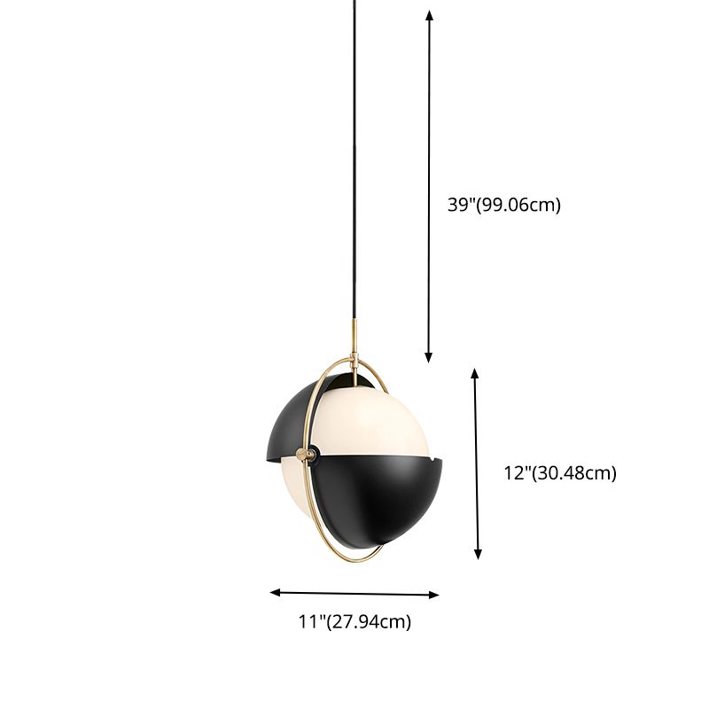Contemporary Style Round Pendant Light Fixture Metal Dinning Room Pendant Light Kit