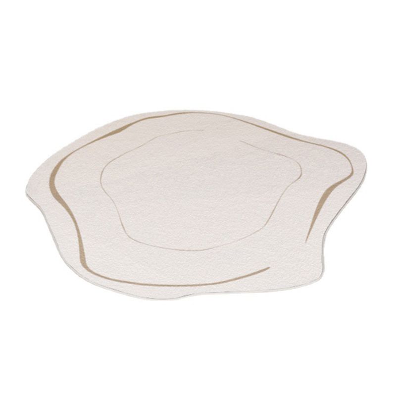 Modern Novelty Shape Rug Stylish Contrast Panel Rug Polyester Stain Resistant Carpet for Home Decor