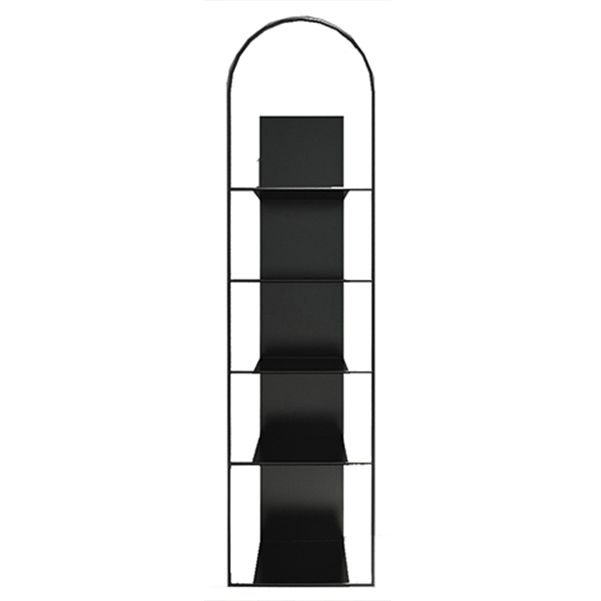 Modern Style Bookshelf Closed Back Metal Bookcase for Living Room
