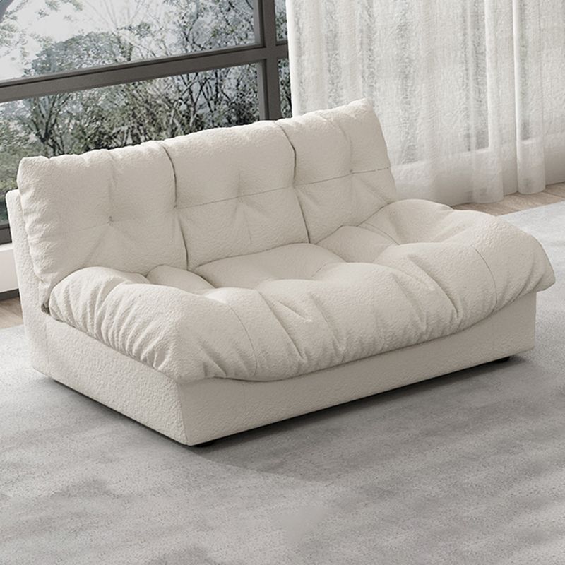 35.43" W x 30.70" H Armless Sofa Contemporary Standard Sofa with Biscuit Back