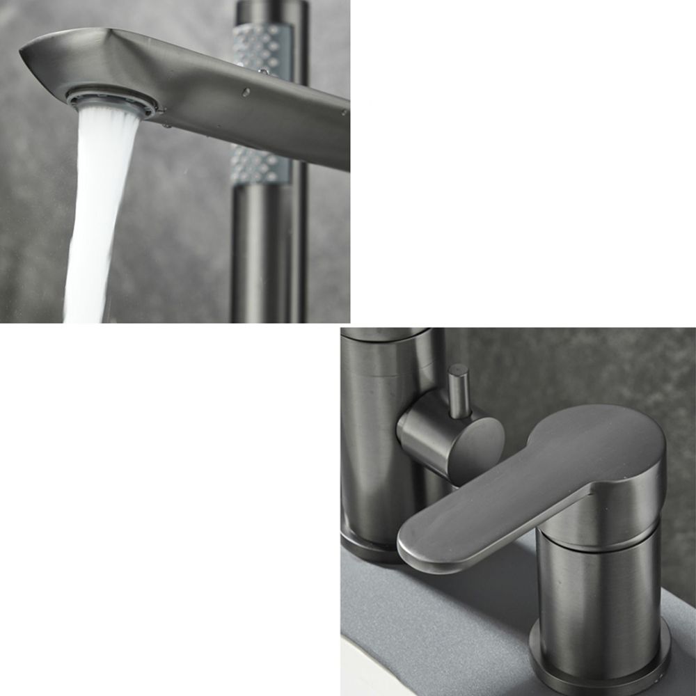 Modern Bathroom Faucet Two Handle Temperature Control Bathtub Faucet