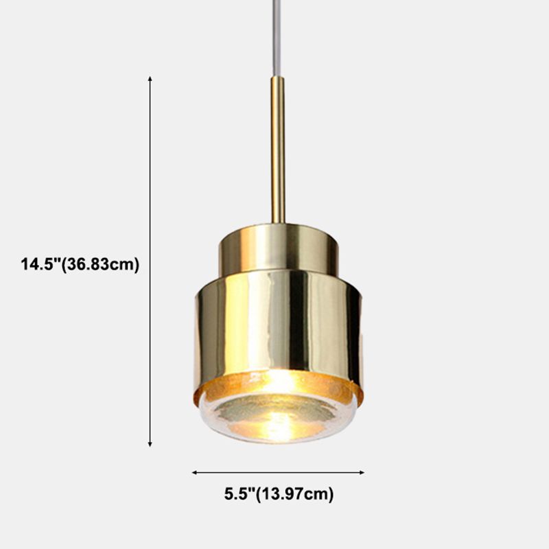 Iluminación colgante contemporánea creativa con sombra acrílica para cafetería cafetería