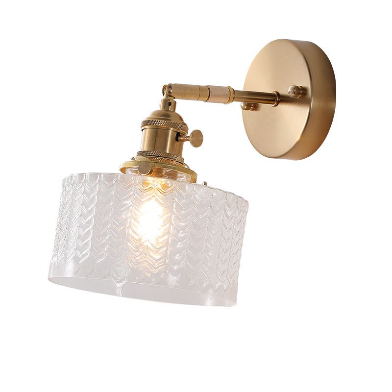 Modern Wall Light Sconce Colorful Glass Shade Wall Light Fixture for Bedroom