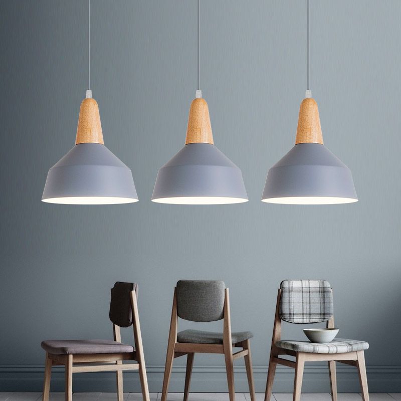 1 pendentif léger suspendu de style macaron moderne Éclairage suspendu pour le salon