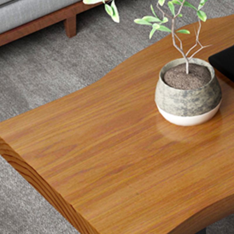 Modern Sled Cocktail Table No Distressing Solid Wood Coffee Table