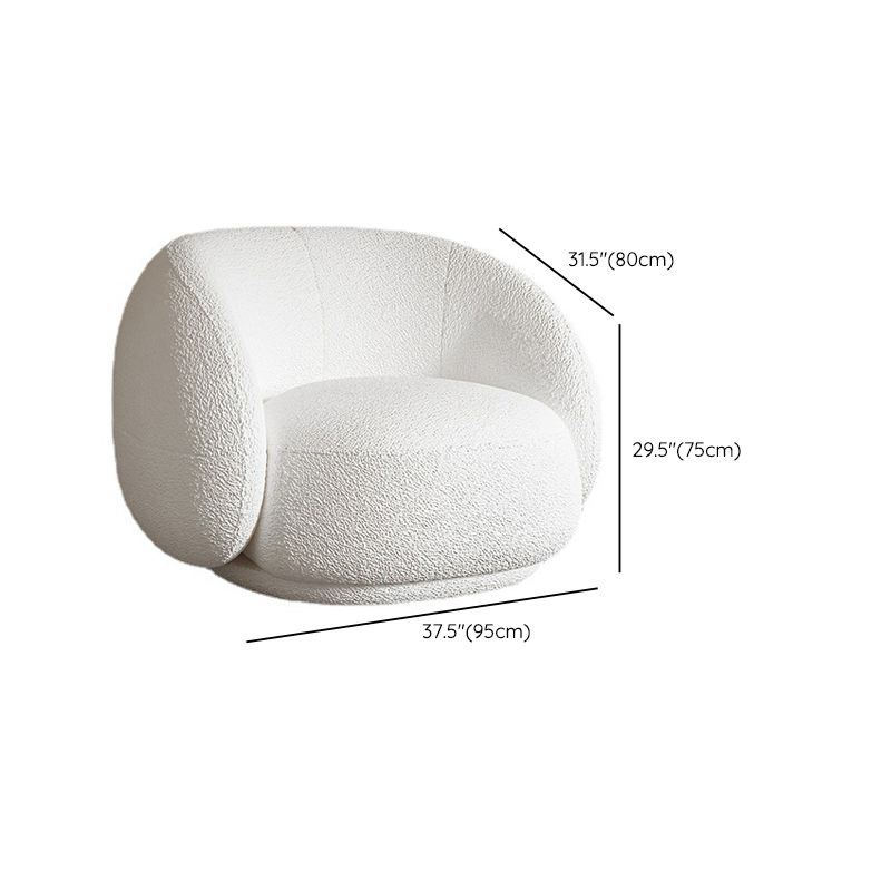 Contemporary Sloped Arm Curved Settee Tight Back Fabric Sofa