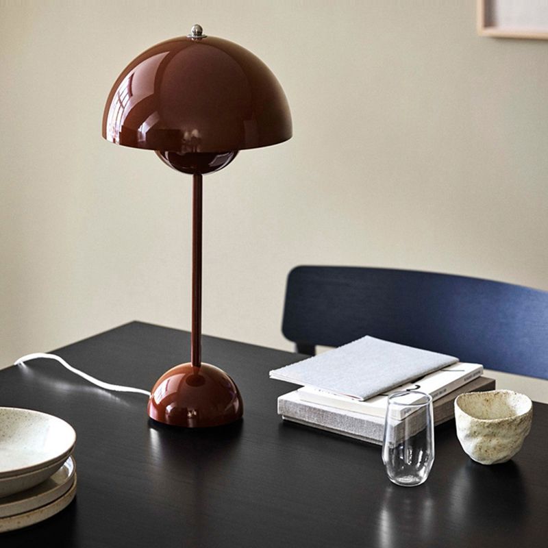 Lampada da tavolo nordica moderna 1 leggero tavolo da tavolo a cupola per sala da studio