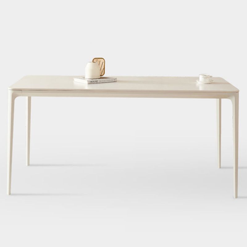 Modern White Dining Table Set 1/4/5 Pieces Dinette Set with Metal Chairs