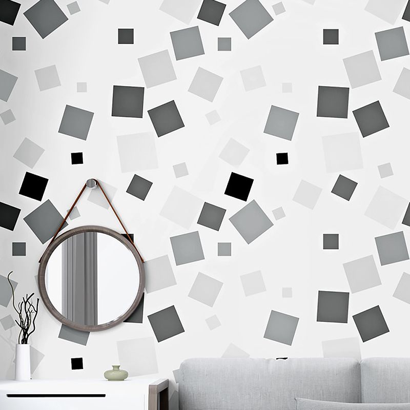 Minimalist Unique Geometries  Wallpaper PVC 20.5" x 31' Non-Pasted