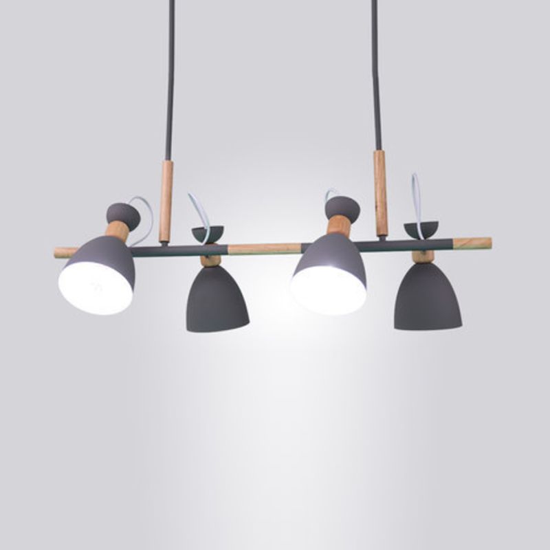 Contemporary Island Light Macaroon Metal Pendant Lighting Fixture for Dining Room