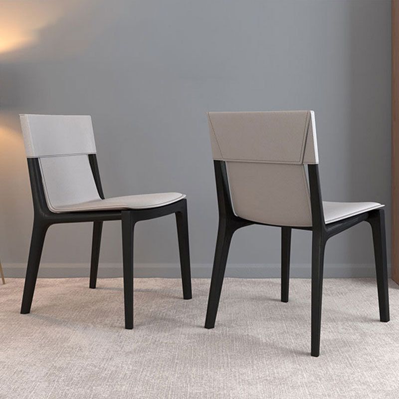Contemporary Wood Side Dining Chairs Kitchen Home Chair with Upholstered