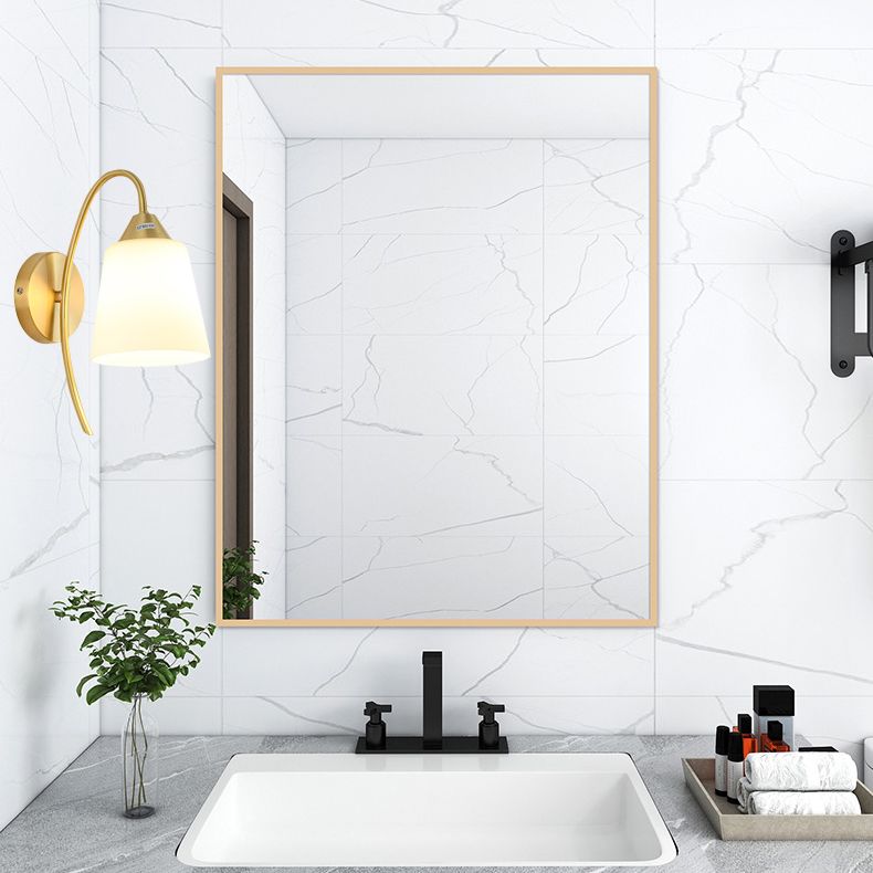 Contemporary Gold Vanity Lighting Glass Wall Light Fixture for Bathroom