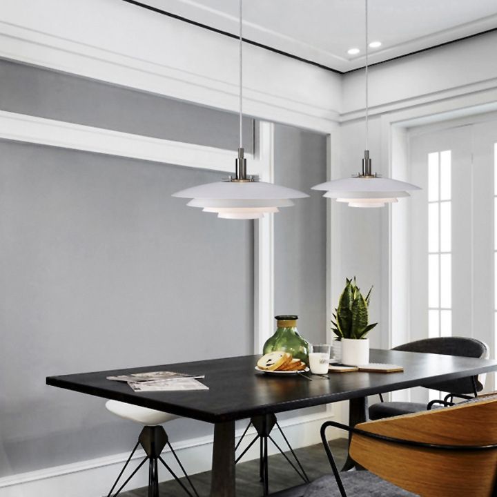 Sombra de tapa de la olla iluminación colgante de estilo moderno 1 luces de luces de luces para dormitorio