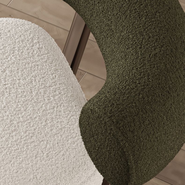 Wool Armless Chair with Tight Back 36.61" Wide Chair for Living Room