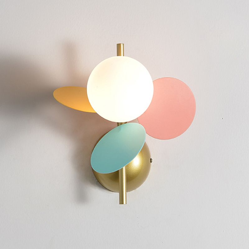 Glass Unique Shape Wall Light Modern Style 1 Light Wall Light Sconce