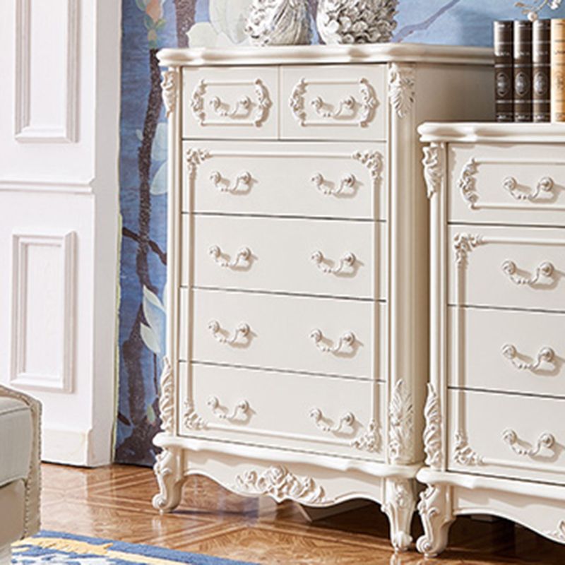 17.71" Wide Accent Chest White Rectangle Standard Chest with Drawers