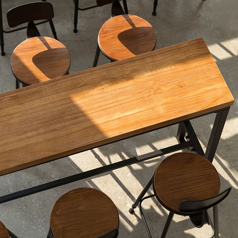 Contemporary Style Counter Stool Living Room Bar Stool with Metal Base