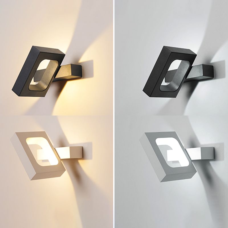 Metal Geometry Shape Wall Lights Modern Style 1 Light Wall Mount Fixture for Living Room