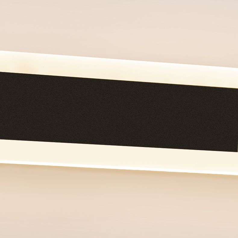 Metal Linear Shape Wall Light Modern Style 1-Light Wall Mounted Light