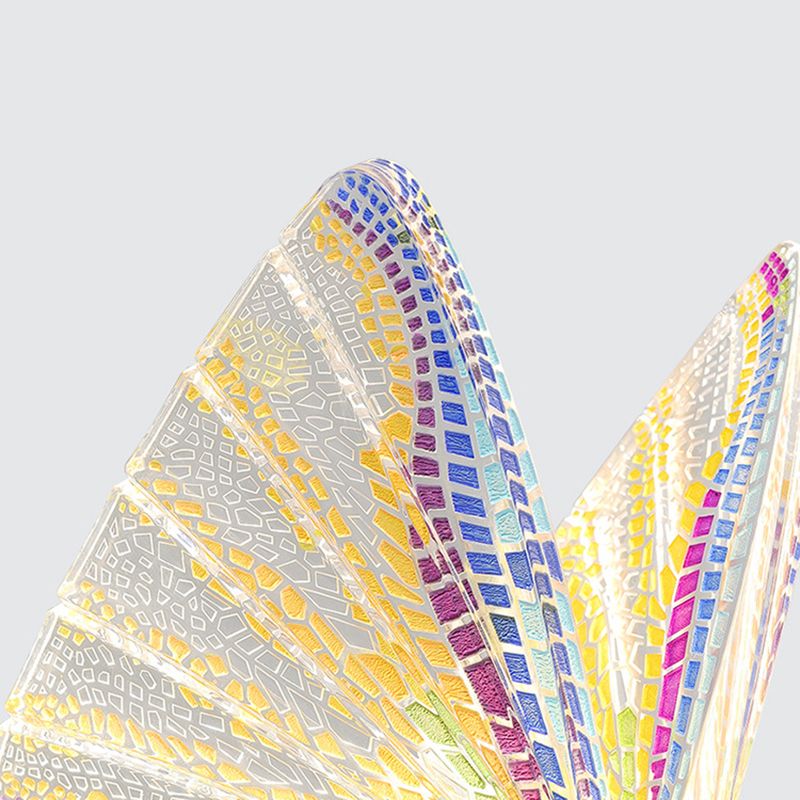 Métal Butterfly Shade Hanging Lights Modern Style 1 Light Hanging Mount Fixture For Dining Room