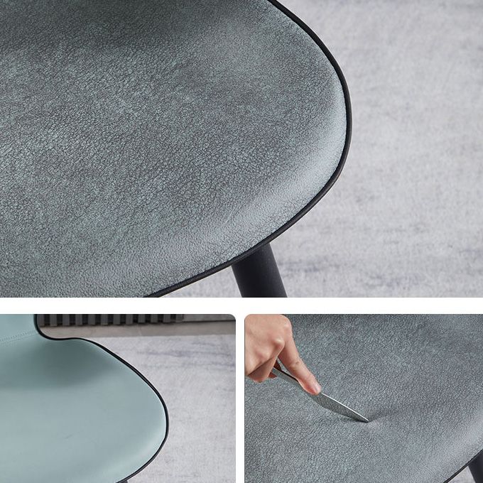 Armless Kitchen Dining Side Chair Industrial Wingback Side Chair