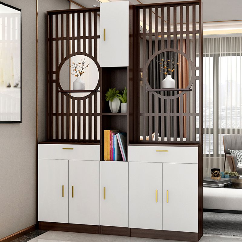 Contemporary Style Wooden 11.81" Wide Accent Cabinet with Door