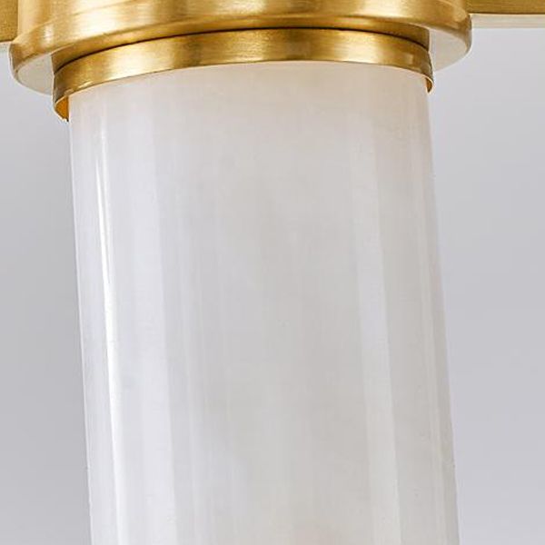 Lichte luxe stijl kroonluchter verlichtingsarmaturen cilindrisch koperen plafond kroonluchter