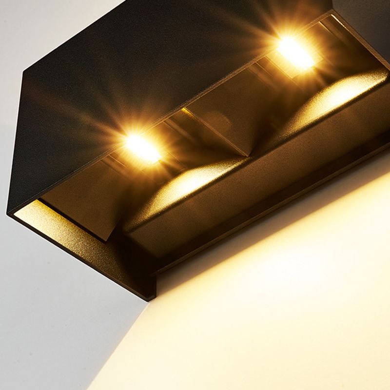 Square Shape Wall Lamp Modern LED Wall Mount Lamp with Aluminum Shade for Garden