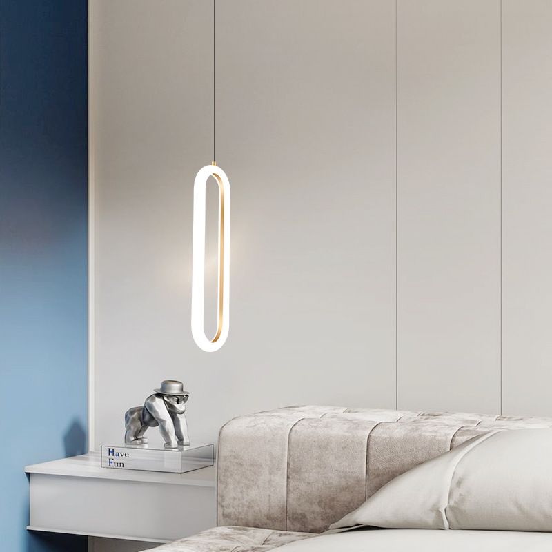 Gouden ronde vorm hanglamp moderne minimalistische ledhanglamp voor woonkamer
