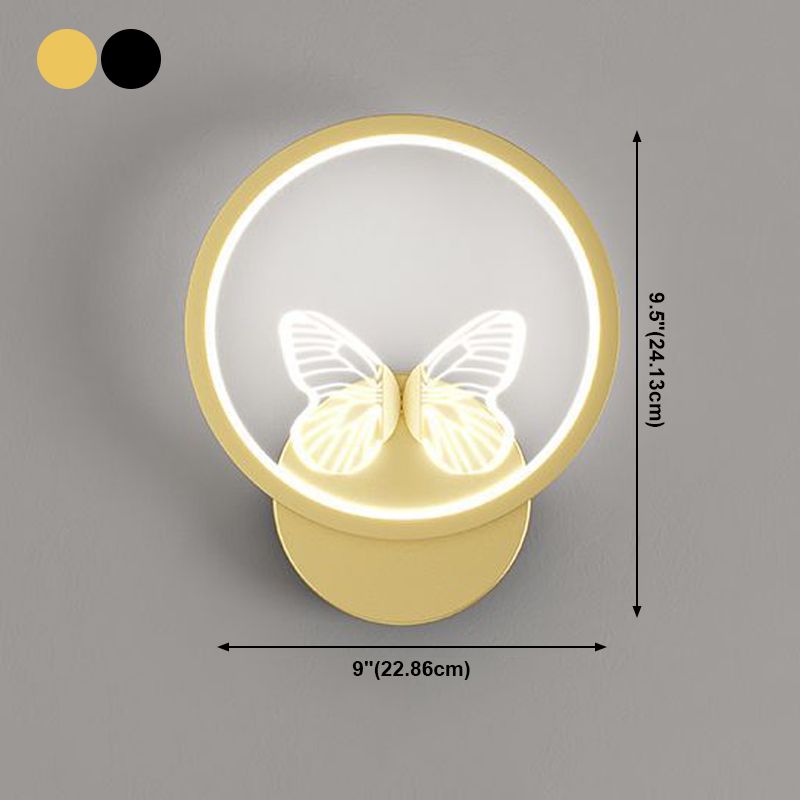 Nordic Style Metal Wall Sconce Modern Simple LED Wall Light Fixture for Living Room