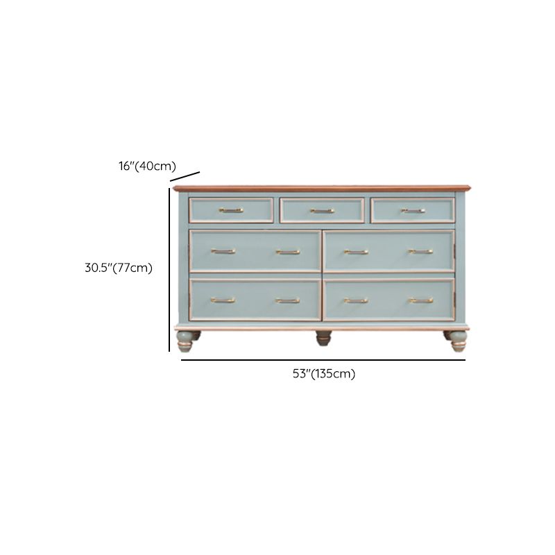 Wooden Dresser Classic Glam Storage Chest Dresser with Drawers