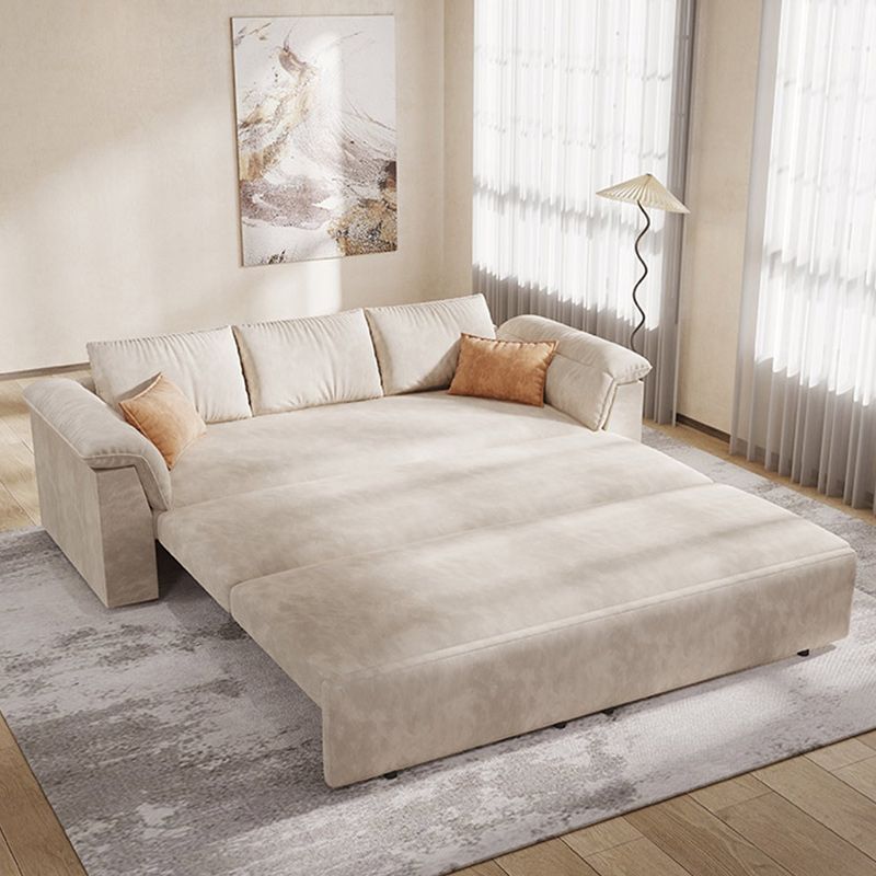 Nordic Upholstered Sofa Bed 30.7" Tall Sleeper Sofa with Storage
