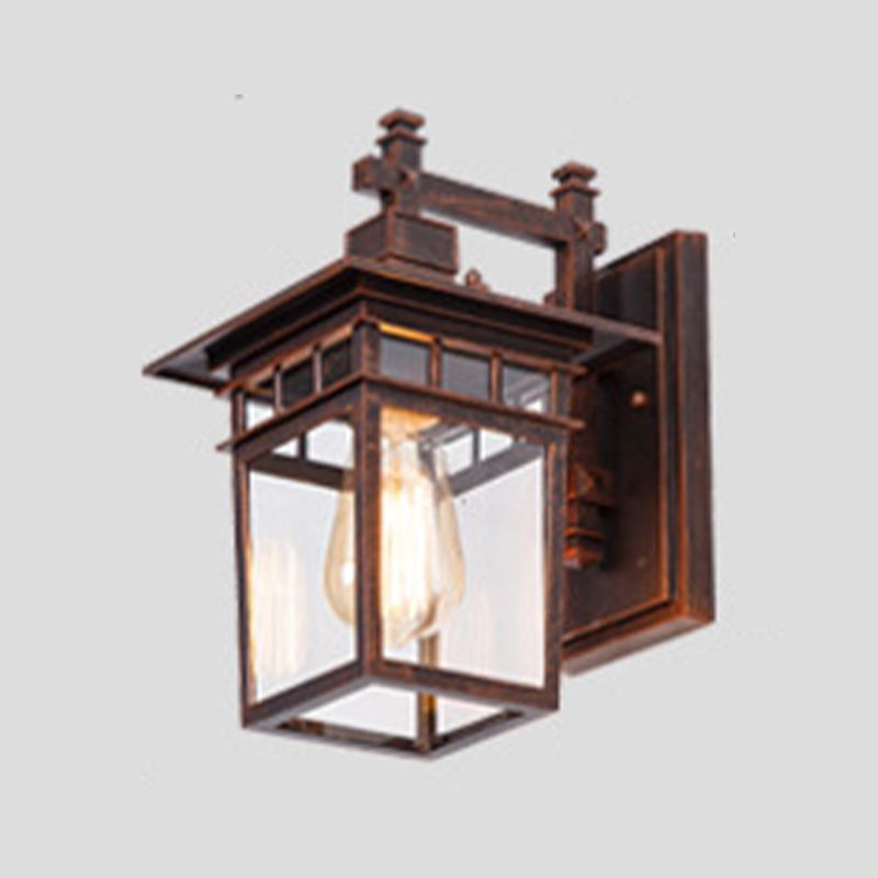 Moderna forma di geometria della luce della parete in alluminio 1 forma a parete leggera con vetro per all'aperto