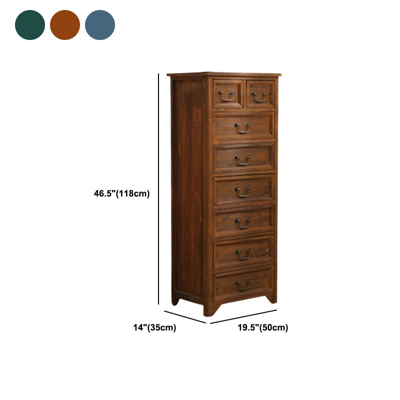 13.77" Wide Accent Chest with Drawers Mid-Century Modern Rectangle Chest