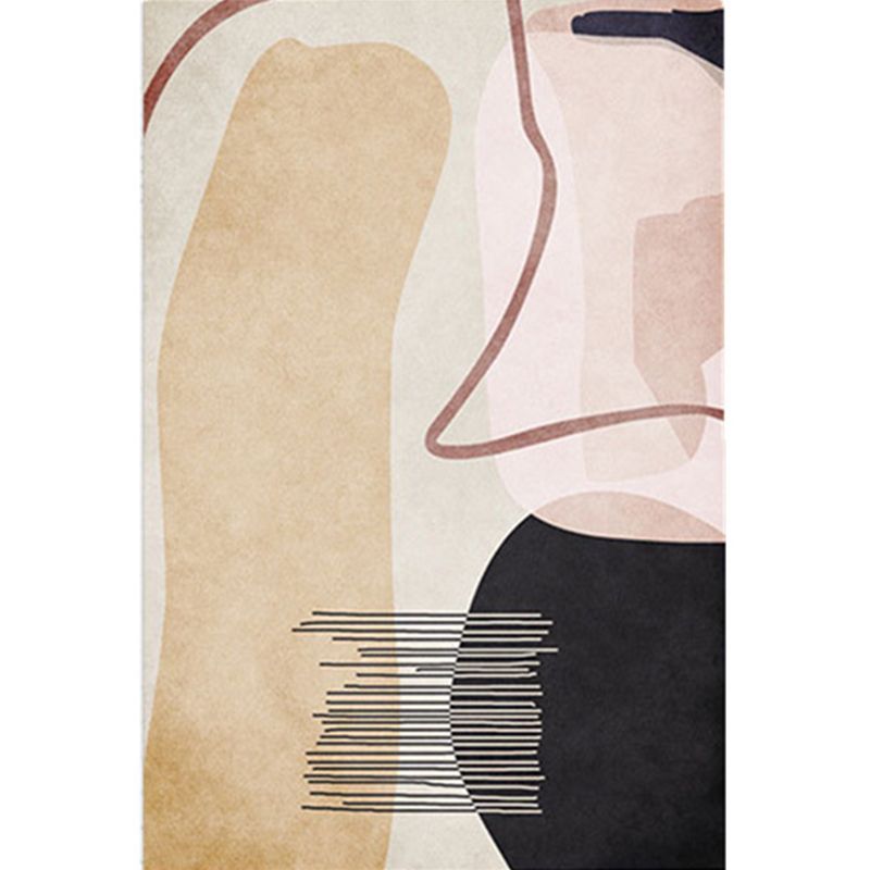 Minimalistisch woninginrichting Tapijt tapijt veelkleuren abstract tapijt katoen mengsel wasbaar antislip achterste tapijt