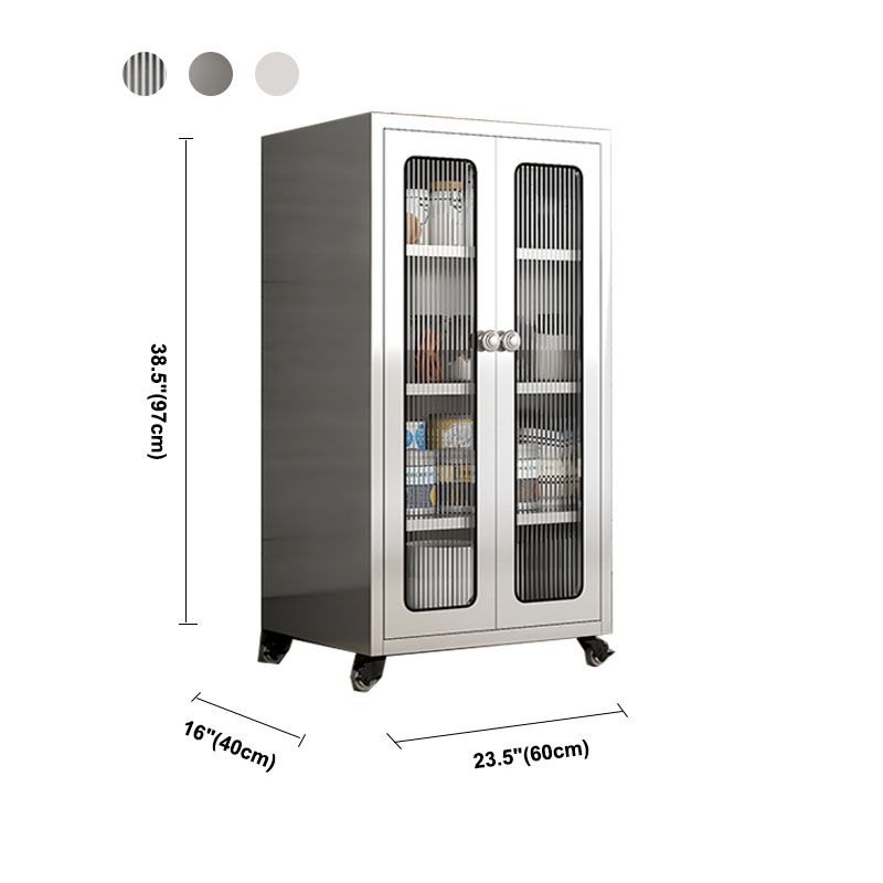 Modern Style Side Board Metal Side Board with Door for Home Use