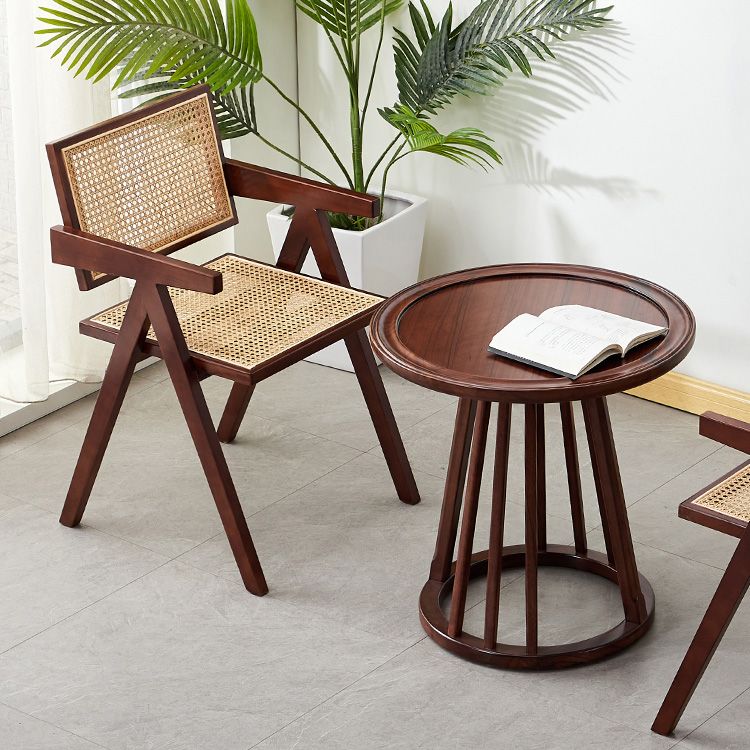 Cuisine contemporaine à dossier ouvert, fauteuil de salle à manger en bois massif
