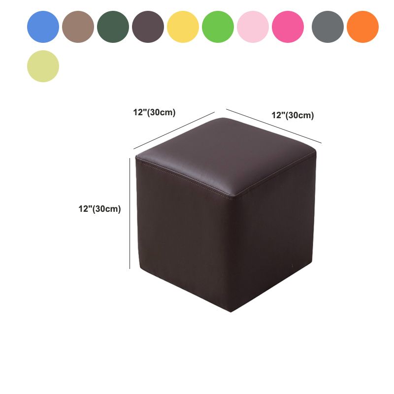 Modern Leather Standard Solid Color Stain Resistant Standard for Drawing Room