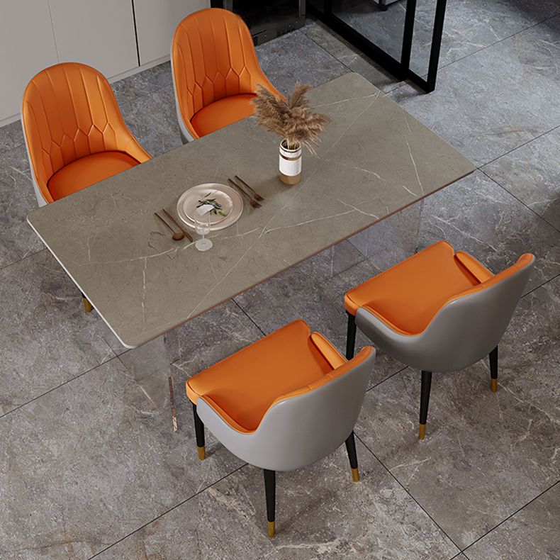 Moderno 1/2/3/5 Piezas Juego de comedor sinterizado Set de muebles de comedor de piedra sinterizada/Artículos separados