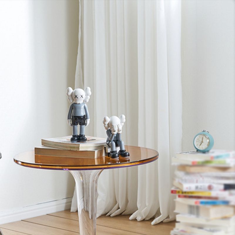 Modern Style Acrylic Material Multicolor Choice of Round Side Table