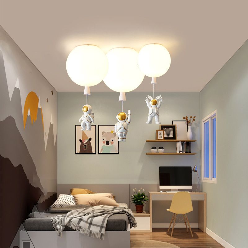 Contemporary Ceiling Lamp Acrylic Shade Flush Mount Light Fixture