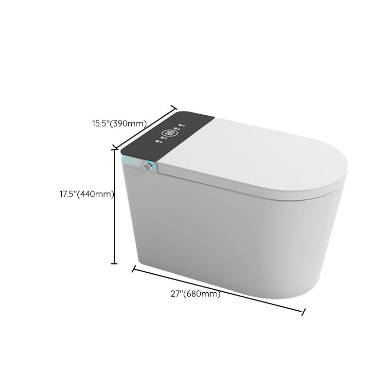 Modern Porcelain Floor Mounted Flush Toilet One Piece Toilet Siphon Jet Toilet