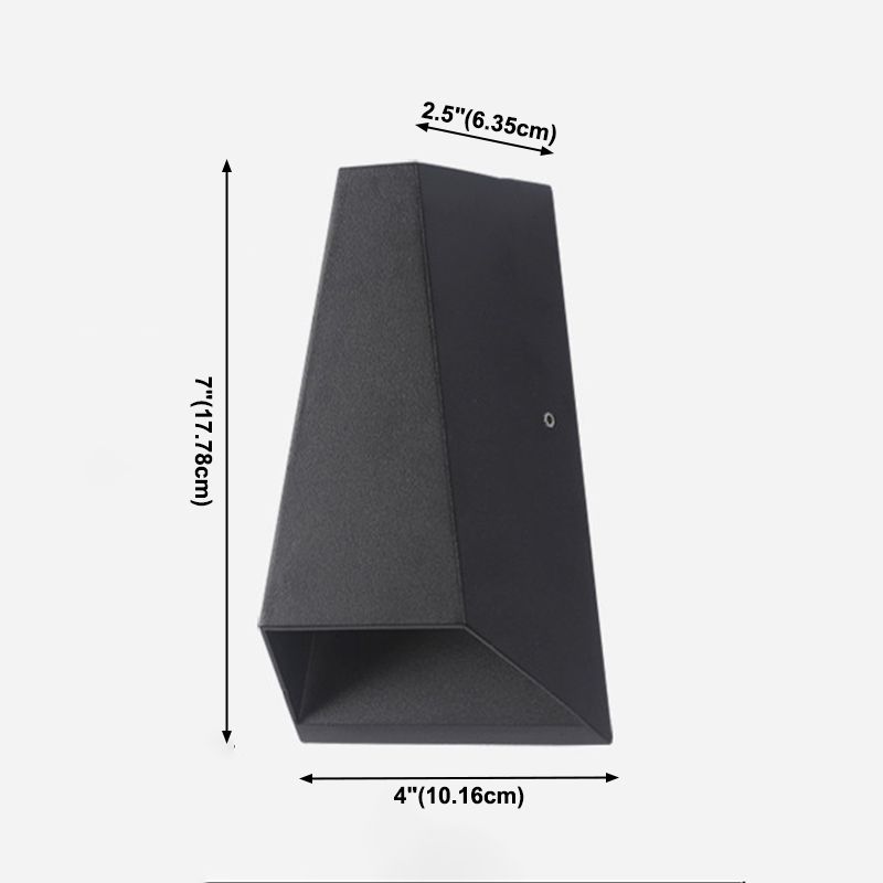 Geometric Shade Wall Lighting Modern Style Metal 2 Lights Wall Sconce Lamp