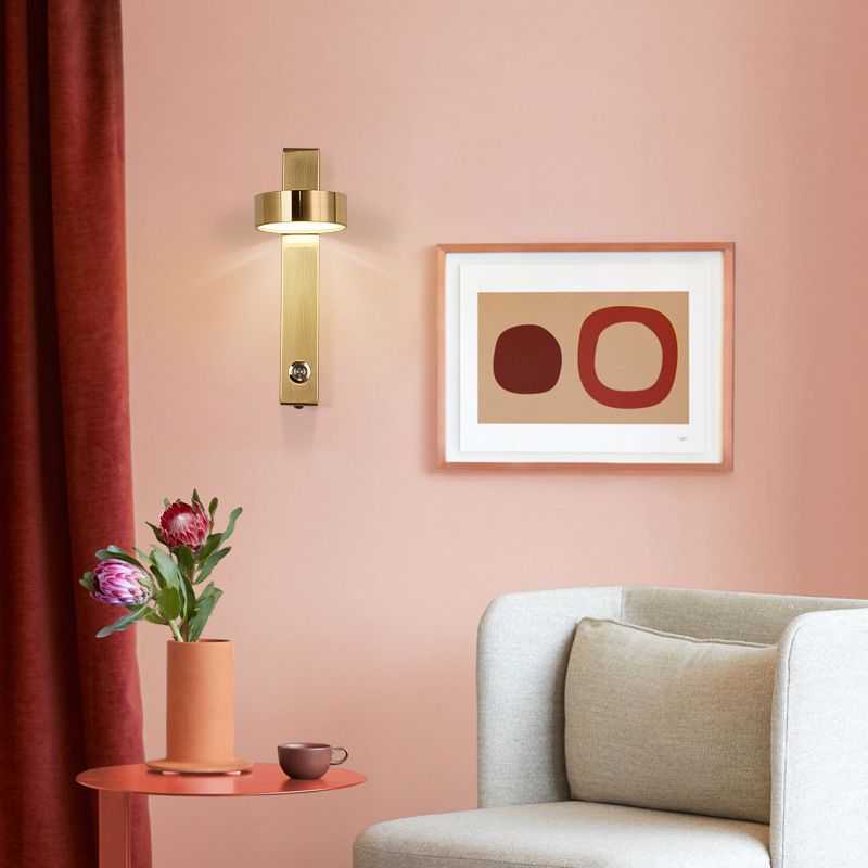 Runde 1 Lichtwandbeleuchtung moderne Metallwandleuchten mit Metallwandleuchten