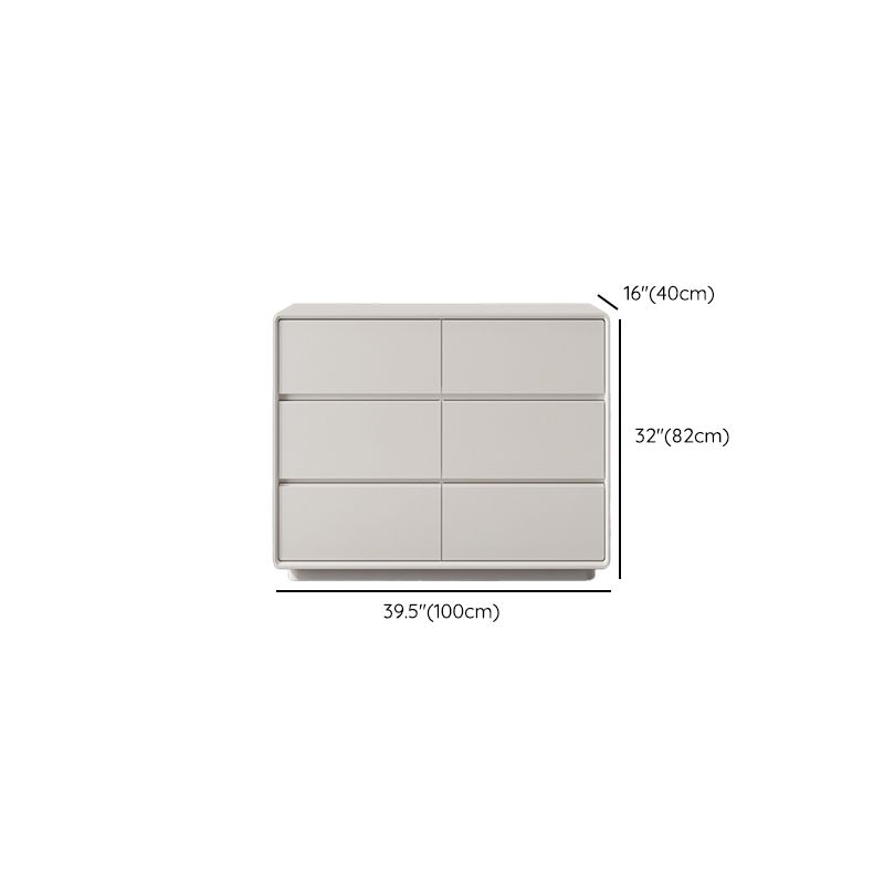 Contemporary Storage Chest Dresser Wooden Dresser with Drawers