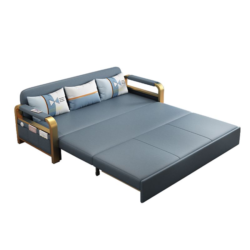 Pillow Included Futon Sofa Bed Square Arms Futon Sleeper Sofa